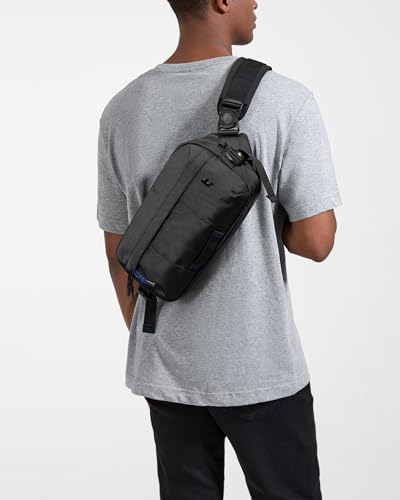 tomtoc 5.5L Sling Bag, Heavy Duty Crossbody Bag for Men, Carry Chest Daypack, Water-resistant Shoulder Travel Bag for Steam Deck, ASUS ROG Ally X, 2024 iPad mini A17 Pro, Urban Techwear, Tactical