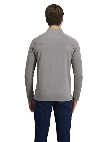 Three Sixty Six Golf Half Zip Pullover Men - Fleece Sweater Jacket - Mens Dry Fit Golf Shirts Storm Grey