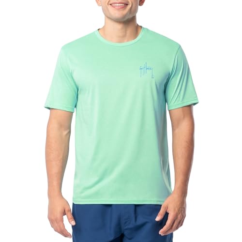 Guy Harvey Men’s Short Sleeve Cationic Performance T-Shirt, Florida Keys/Tarpon Core, 3X-Large