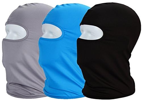 MAYOUTH Balaclava Ski Face Mask for Men Sun Uv Protection Windproof Neck Gaiter Face Cover Face Mask Under Motorcycle Helmet Cycling Outdoor Sports 3-Pack