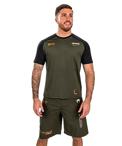 Venum Men's Standard UFC Adrenaline Fight Week Dry-TECH T-Shirt Green