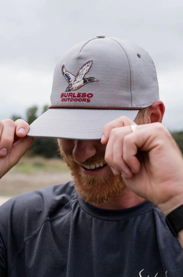 Burlebo Men's Gray Burlebo Outdoors Snapback Duck Cap