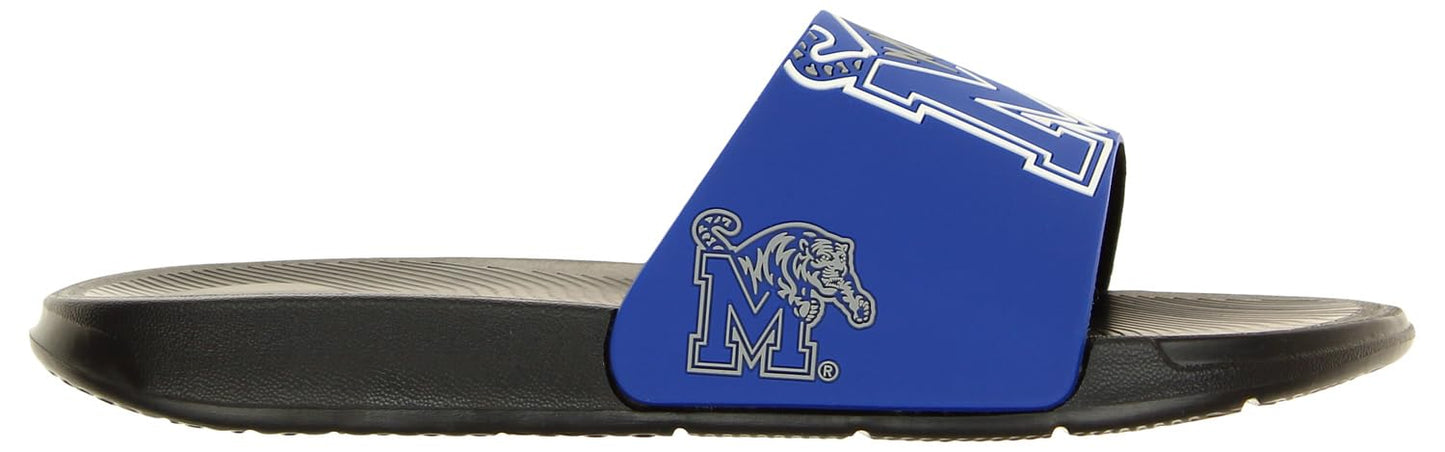 FOCO Men's NCAA Big Logo Raised Slide, Memphis Tigers, Large