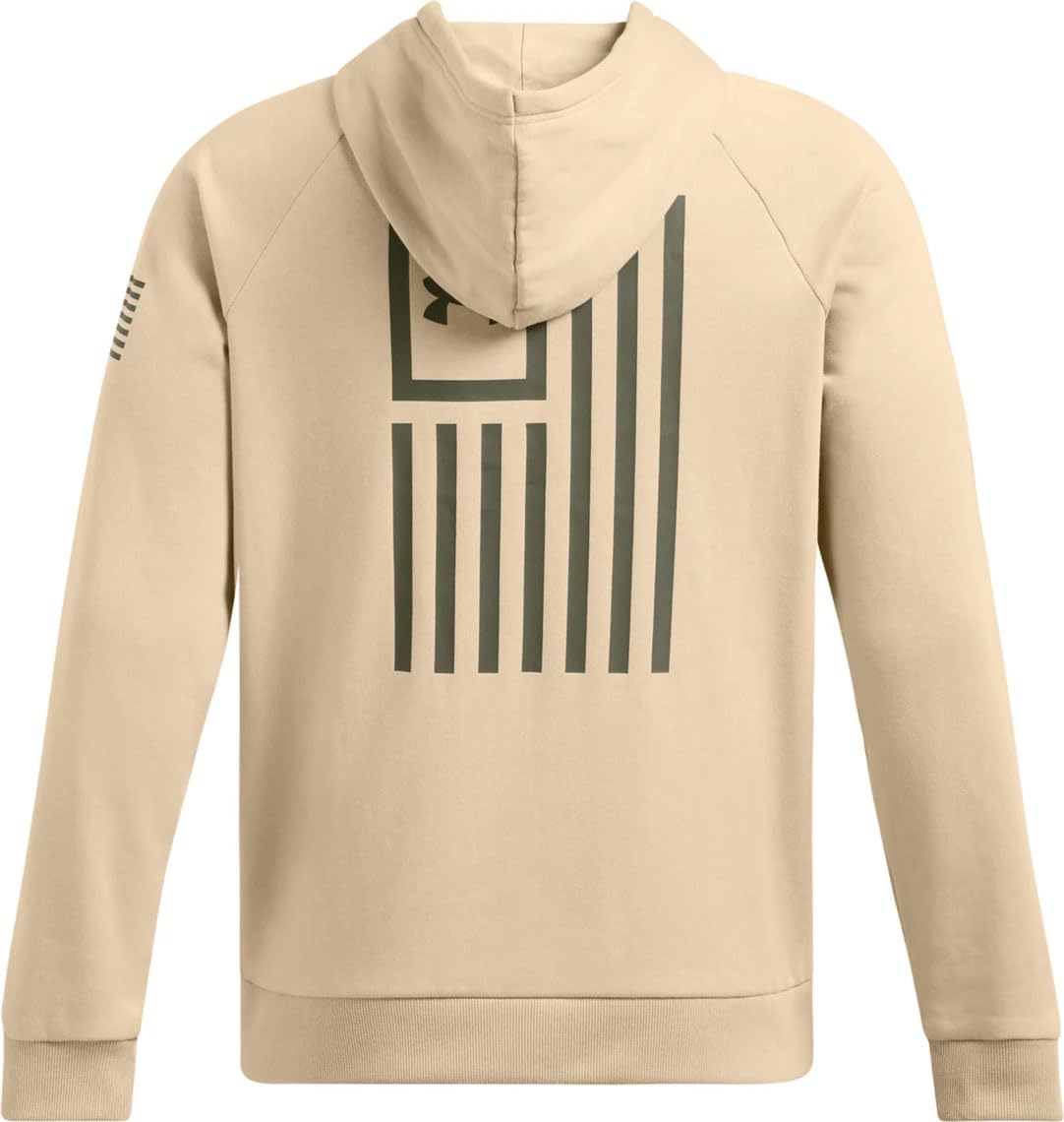 Under Armour Men's Freedom Flag Hoodie, (290) Desert Sand / / Marine OD Green, XX-Large