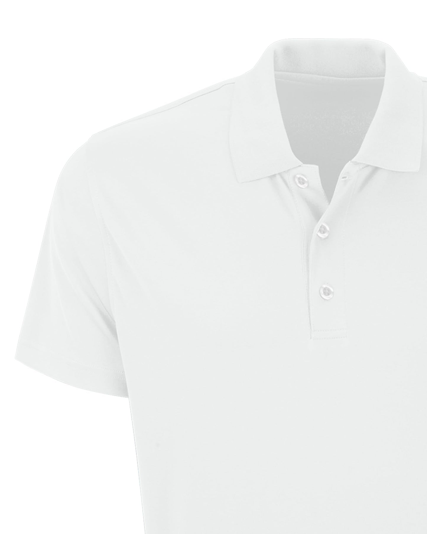 Vantage Apparel Men's Collegiate Premium Moisture Wicking White Icon Polo, Florida State Seminoles, White, Large