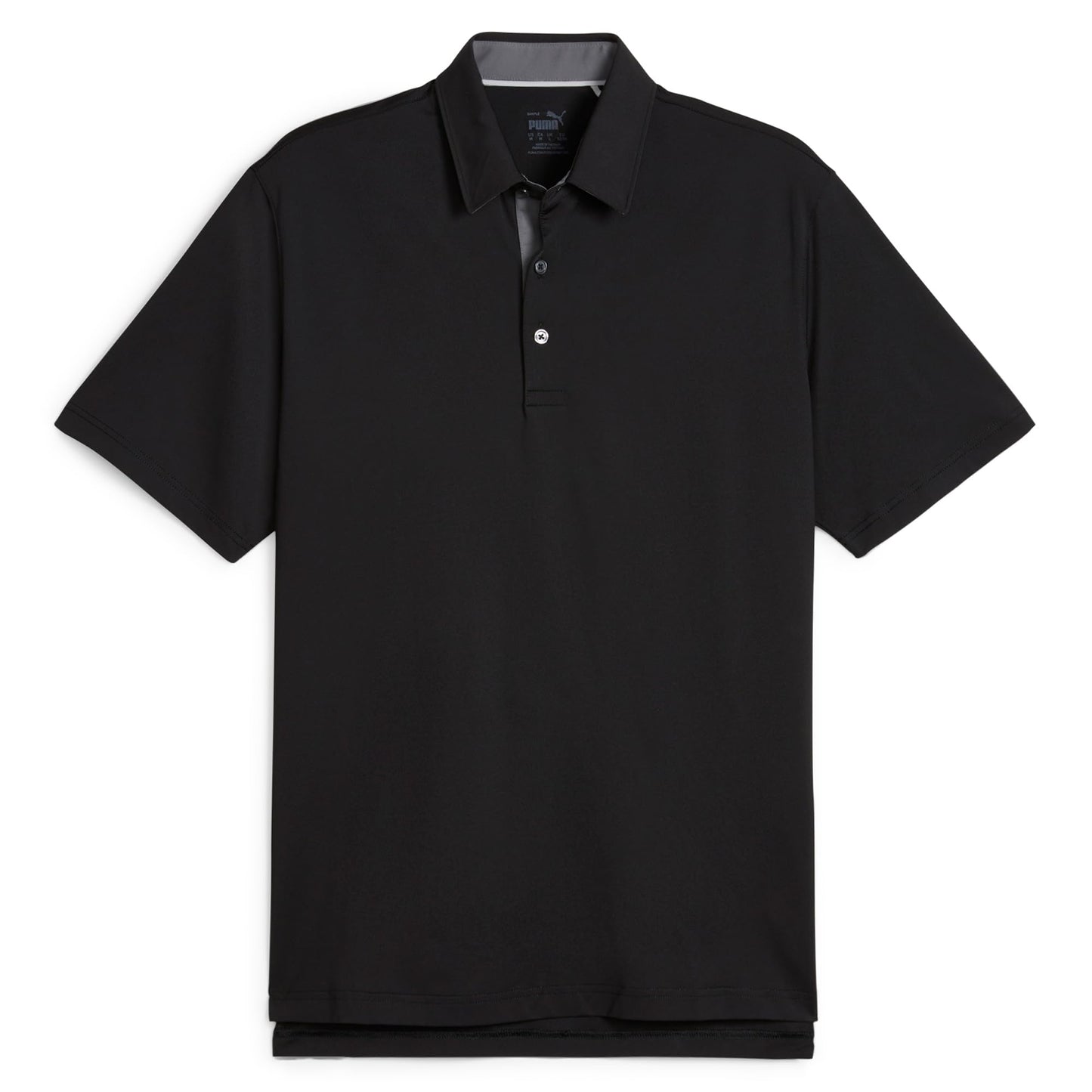 Puma Golf Men's MATTR Brigade Polo, Puma Black-Slate Sky
