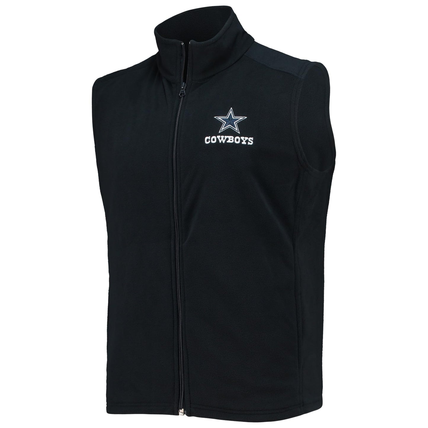 dunbrooke Men's Navy Dallas Cowboys Houston Fleece Full-Zip Vest