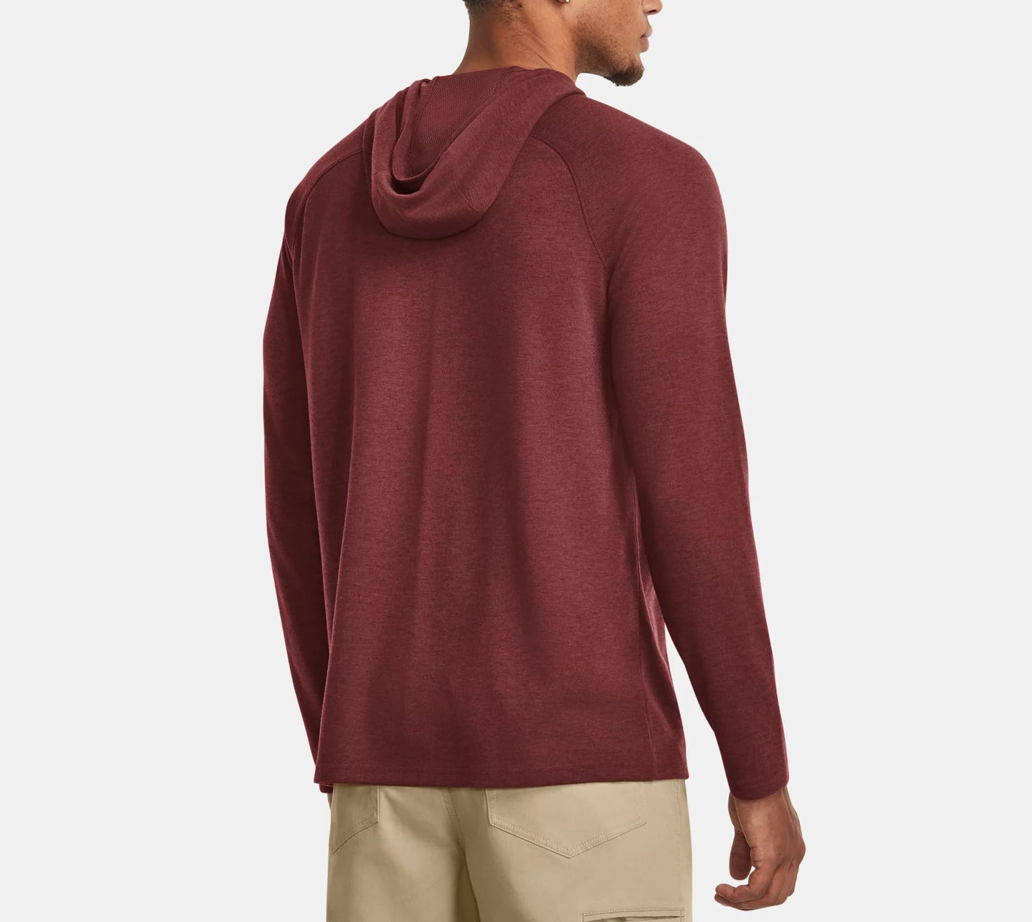 Under Armour Men's UA Expanse Hooded Shirt 1382181 (US, Alpha, Large, Regular, Regular, Cinna Red/Dark Maroon - 688)