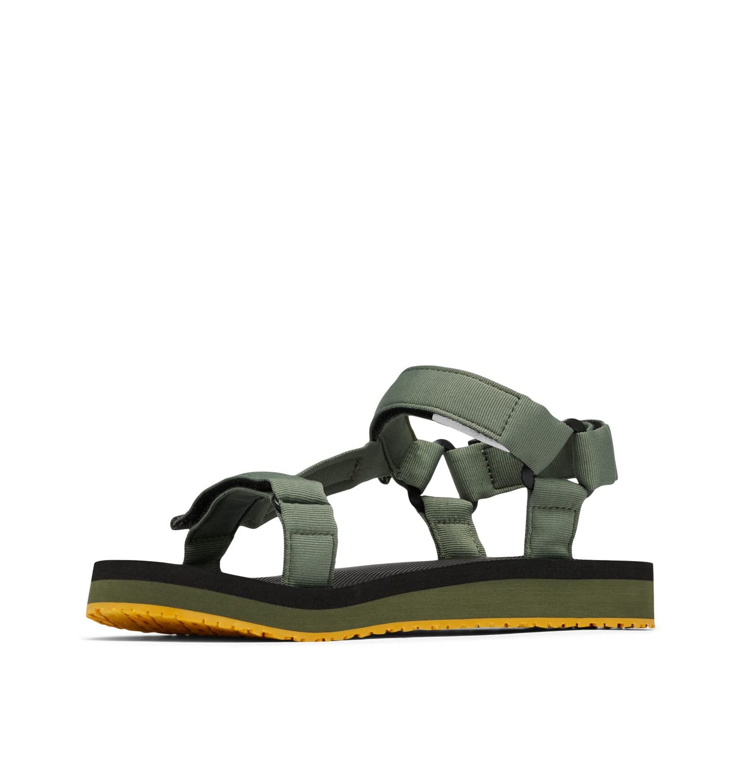 Columbia Men's Breaksider Sandal, Mosstone/Golden Yellow, 12