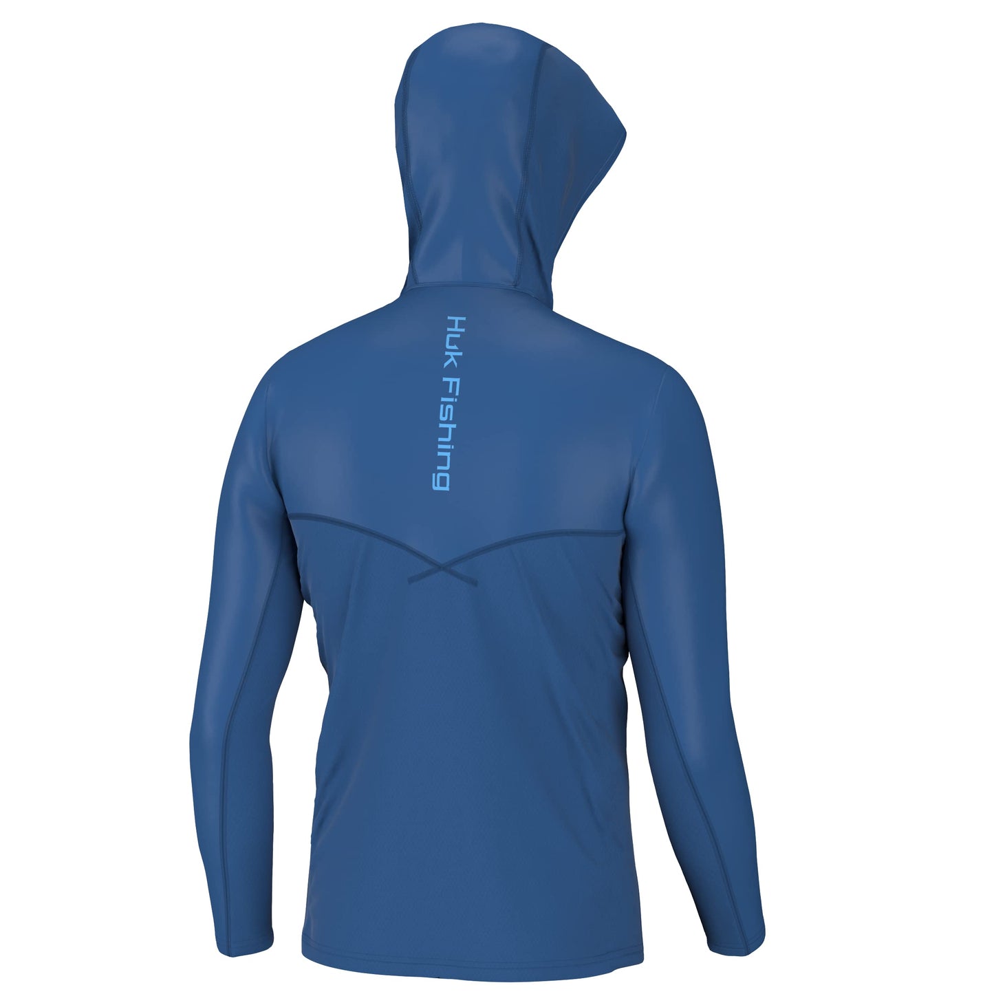 HUK Standard Icon X Hoodie, Fishing Shirt with Sun Protection for Men, Set Sail, Large