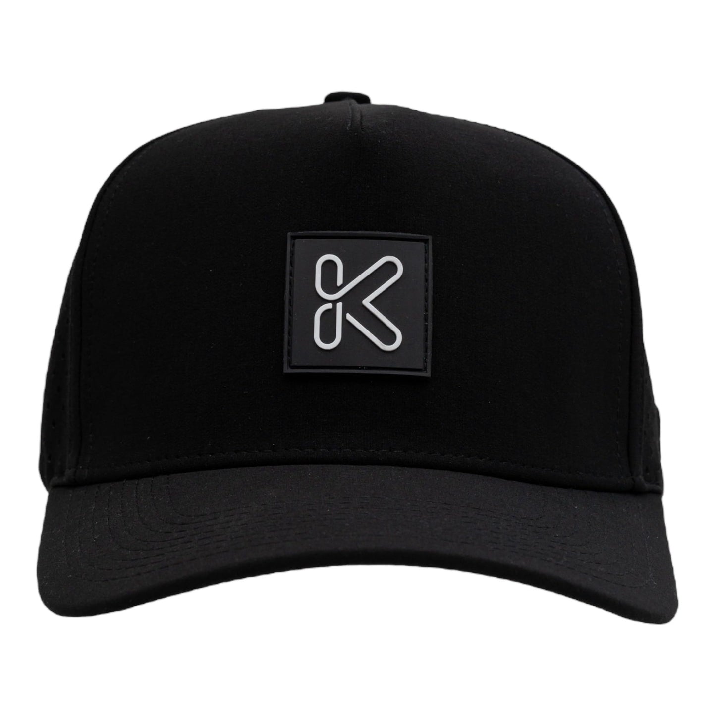 Klub Cap Black Snapback Baseball Hat with Tee Hole and Ball Marker - Mens Golf Hats, Baseball Cap for Hiking, Beach and Everyday Wear
