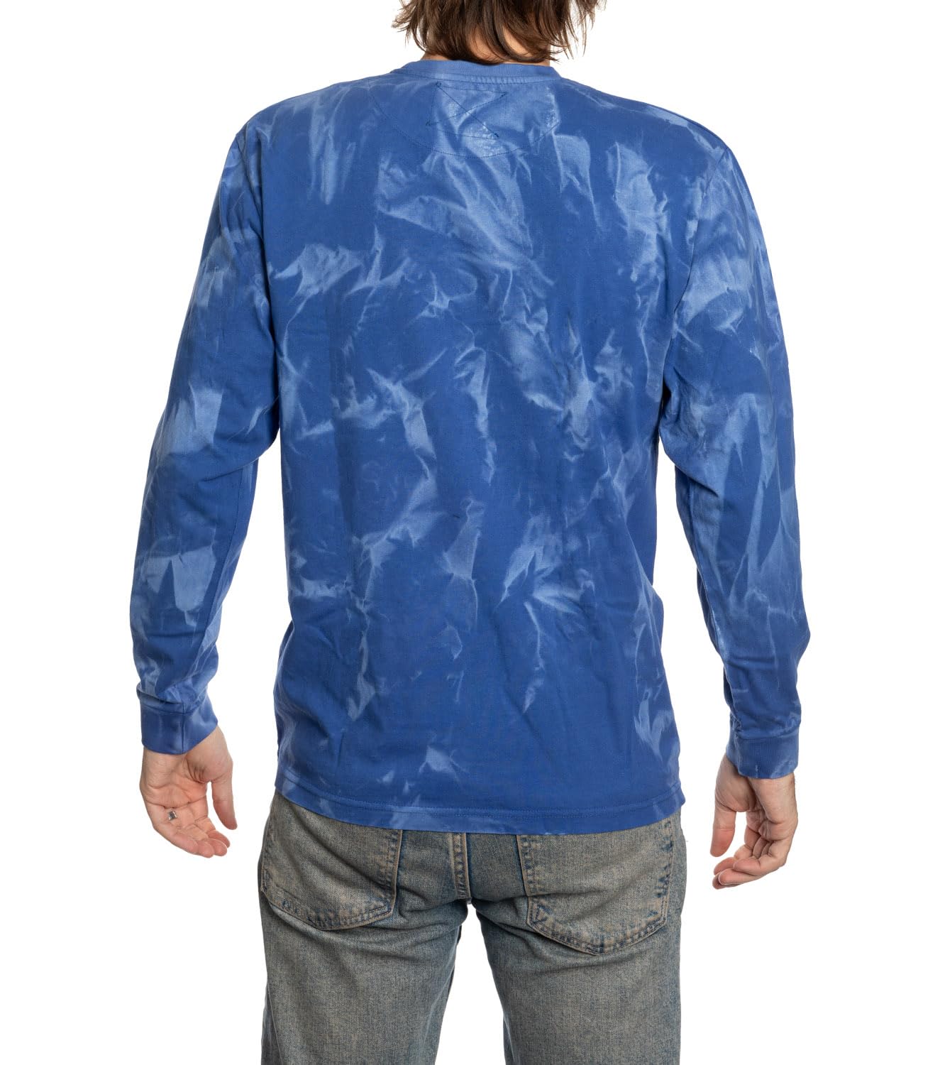 Calhoun NHL Surf & Skate Mens Crystal Tie Dye Long Sleeve Cotton Shirt – The Sunset Collection (Washington Capitals, Medium)