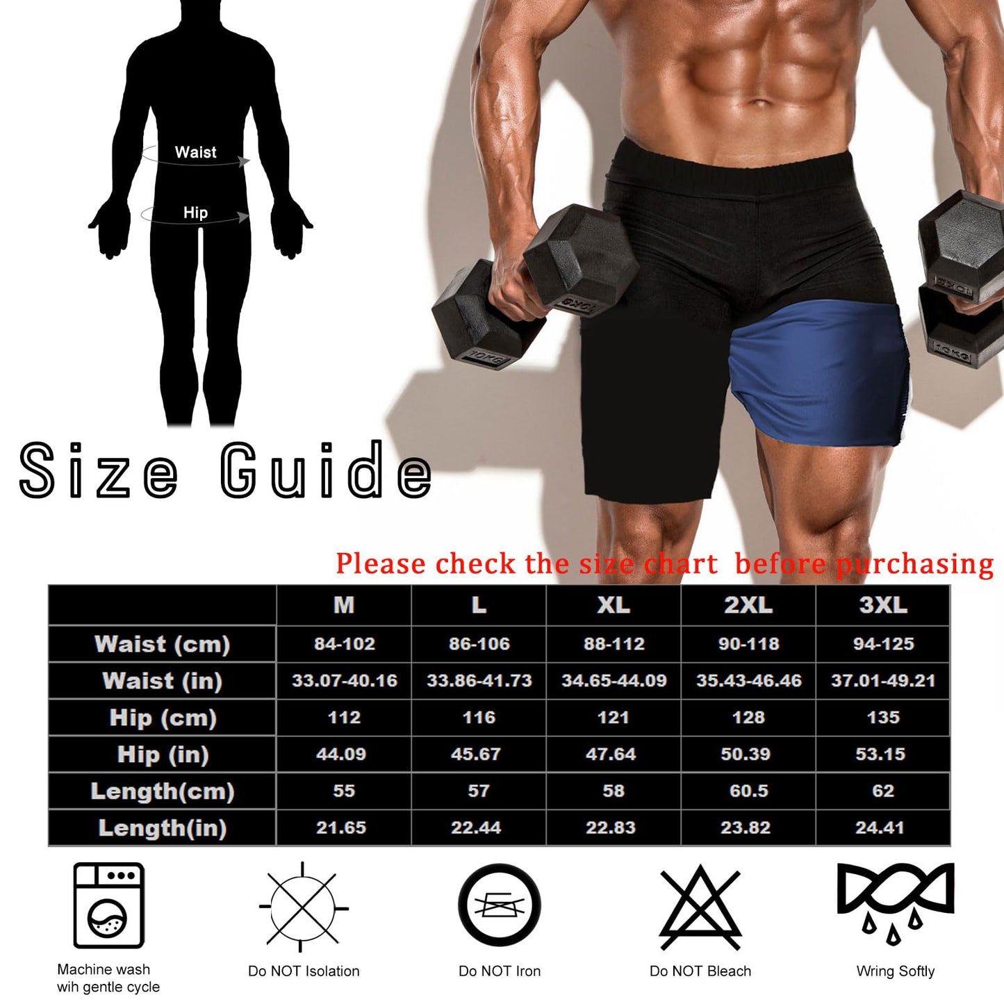 Sauna Shorts for Men Sweat Pants with Drawstring, Heat Trapping Sweat Shorts Sauna Suit for Men Workout Gym Exercise
