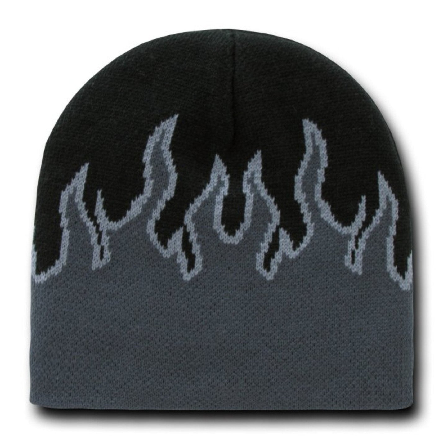DECKY Mens Beanie Skull-caps, Black/Charcoal