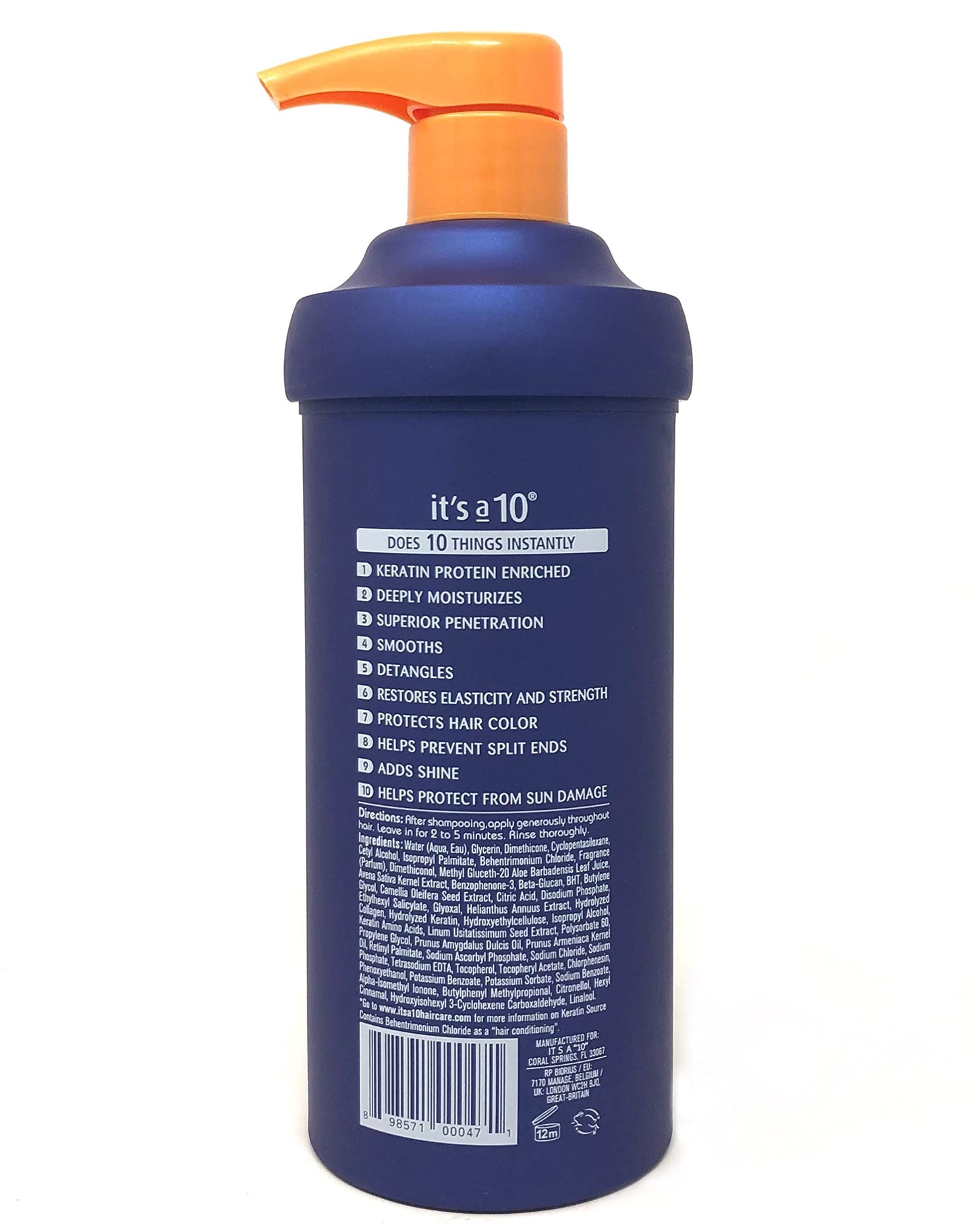 It's A 10 Miracle Deep Conditioner Plus Keratin for Unisex, 17.5 Ounce by It's A 10