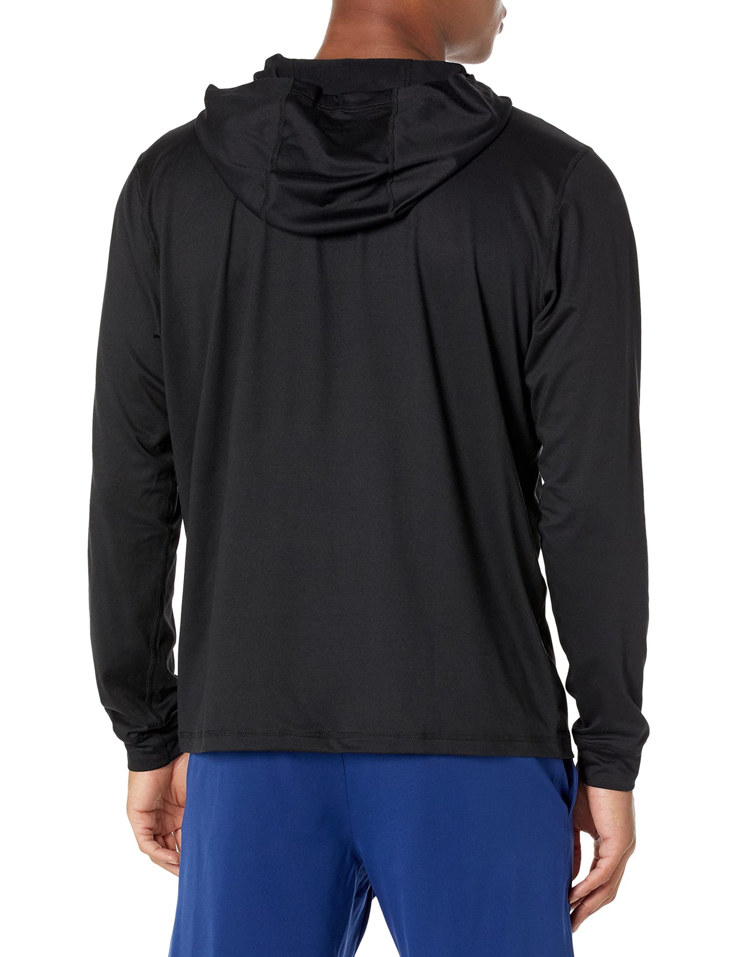 TYR Men's Standard Athletic Performance Workout Hoodie, Black, Medium