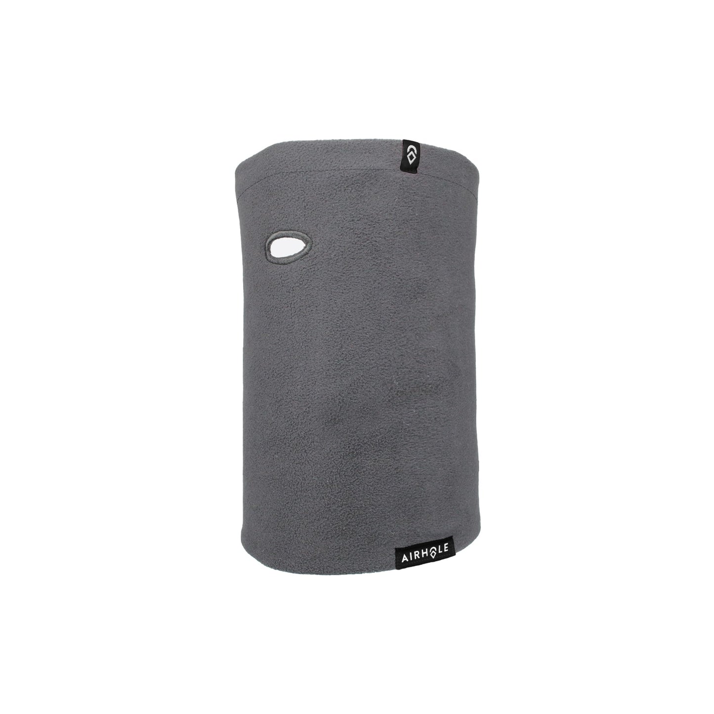 Airhole Unisex Airtube Classic Polartec - Shearling Fleece Cold Weather Facemask - Grey | Small/Medium