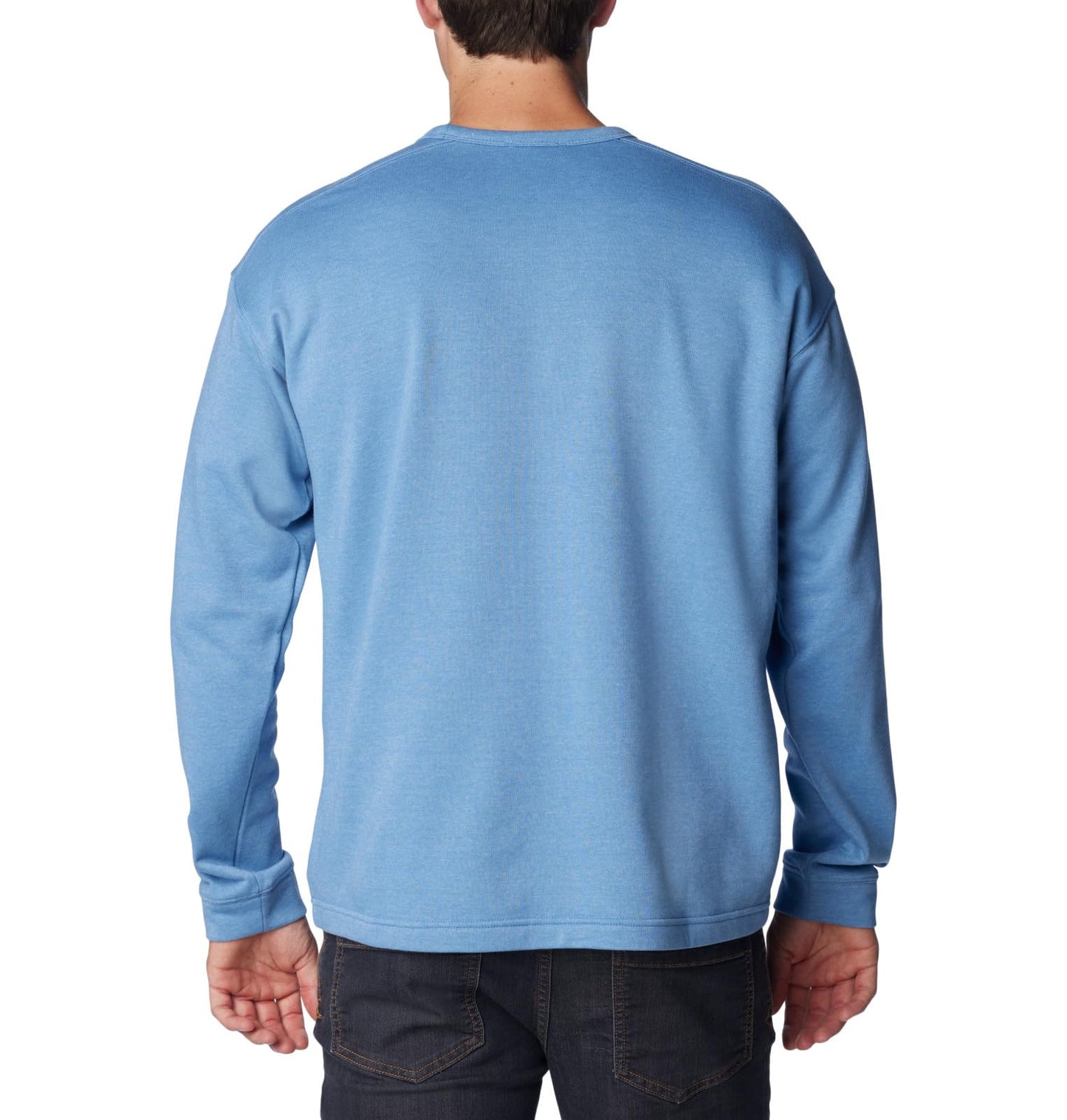 Columbia Men's Twisted Creek Knit Long Sleeve Crew, Skyler Heather, Large