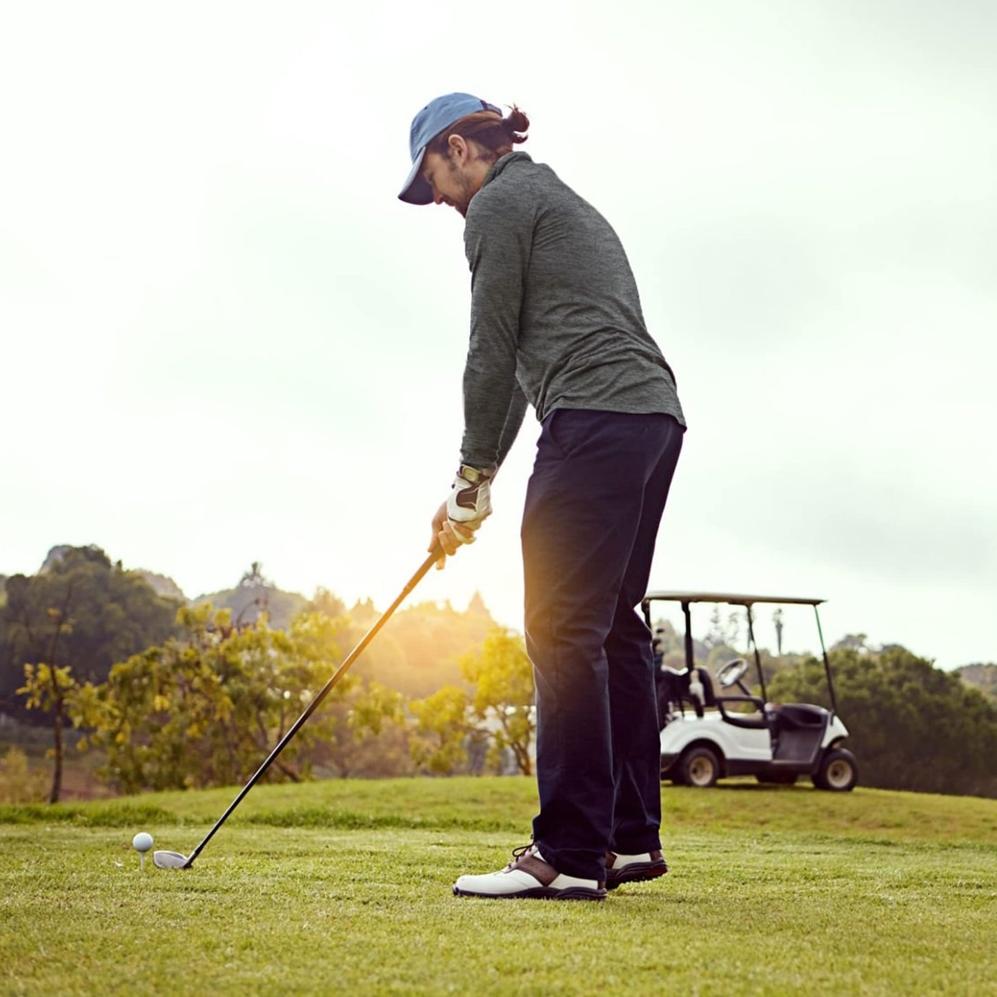 BALENNZ Polo Shirts for Men Long Sleeve Men's Polo Shirts Moisture Wicking Polo Tshirts Shirts for Men Quick Dry Mens Golf Polo Shirt 5AL