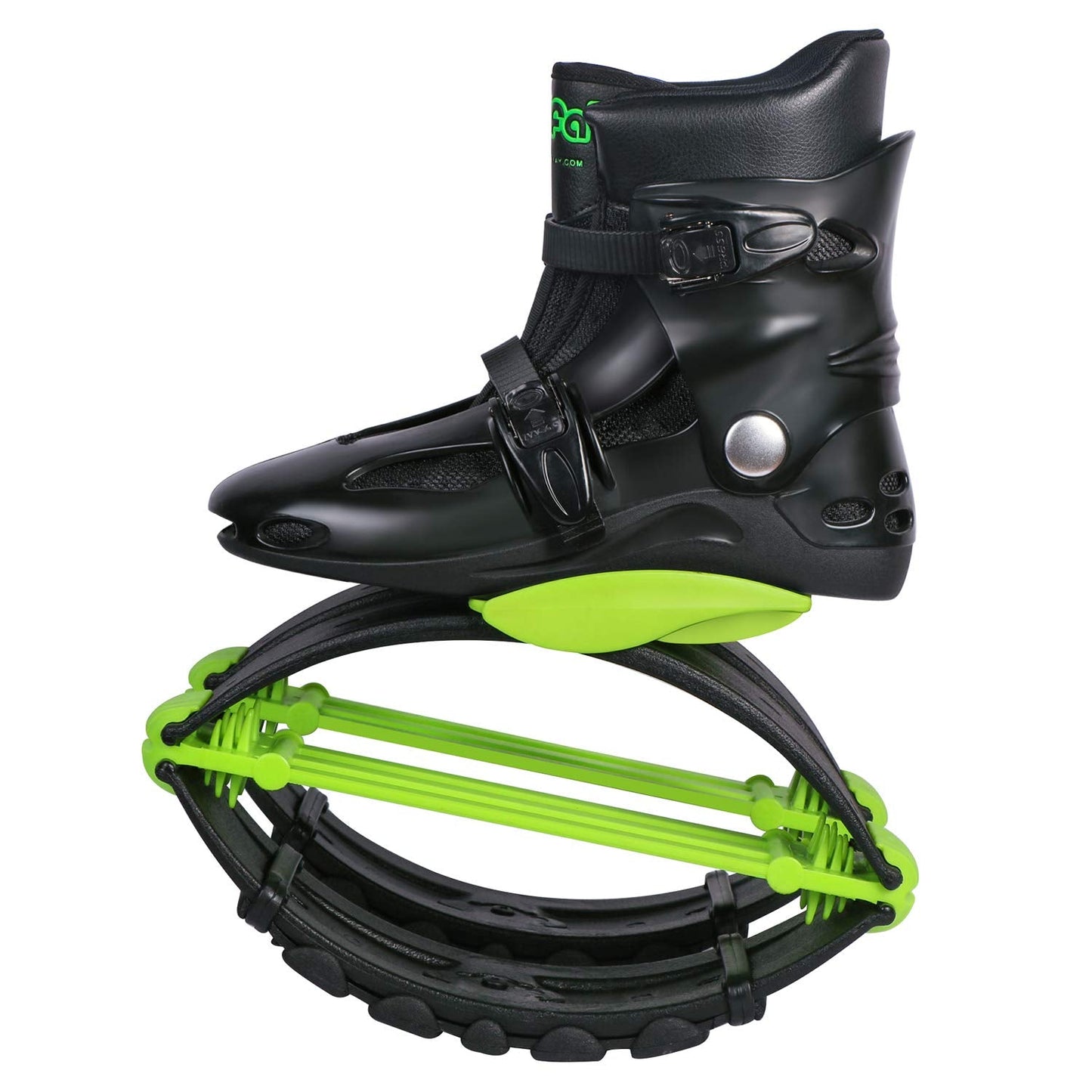 Joyfay Jumps Shoes for Fitness and Workout - Comfortable and Stylish Design - Premium Durable Materials - Unisex Design (Large, Black/Green)