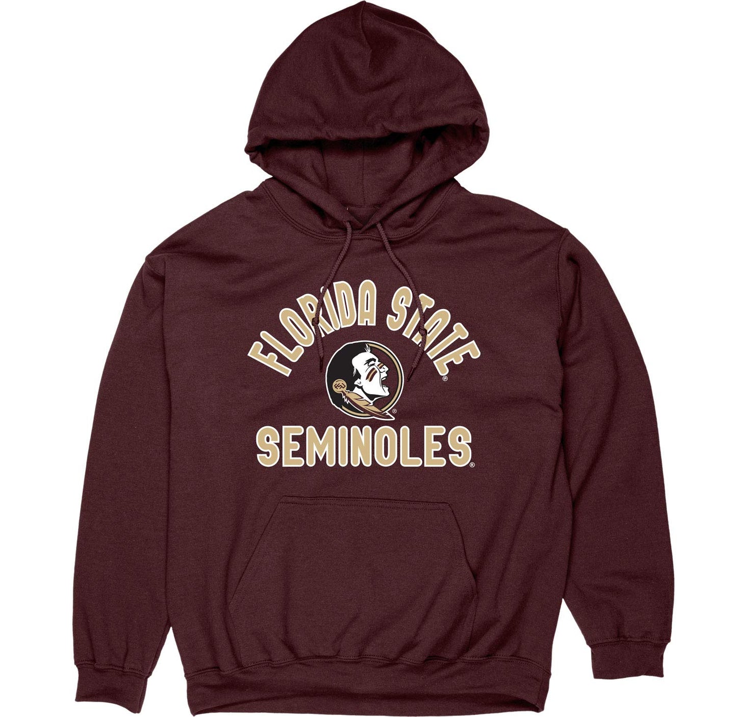 Blue 84 Men's Florida State Seminoles Hoodie Line Up Team Color, Florida State Seminoles Garnet, Large