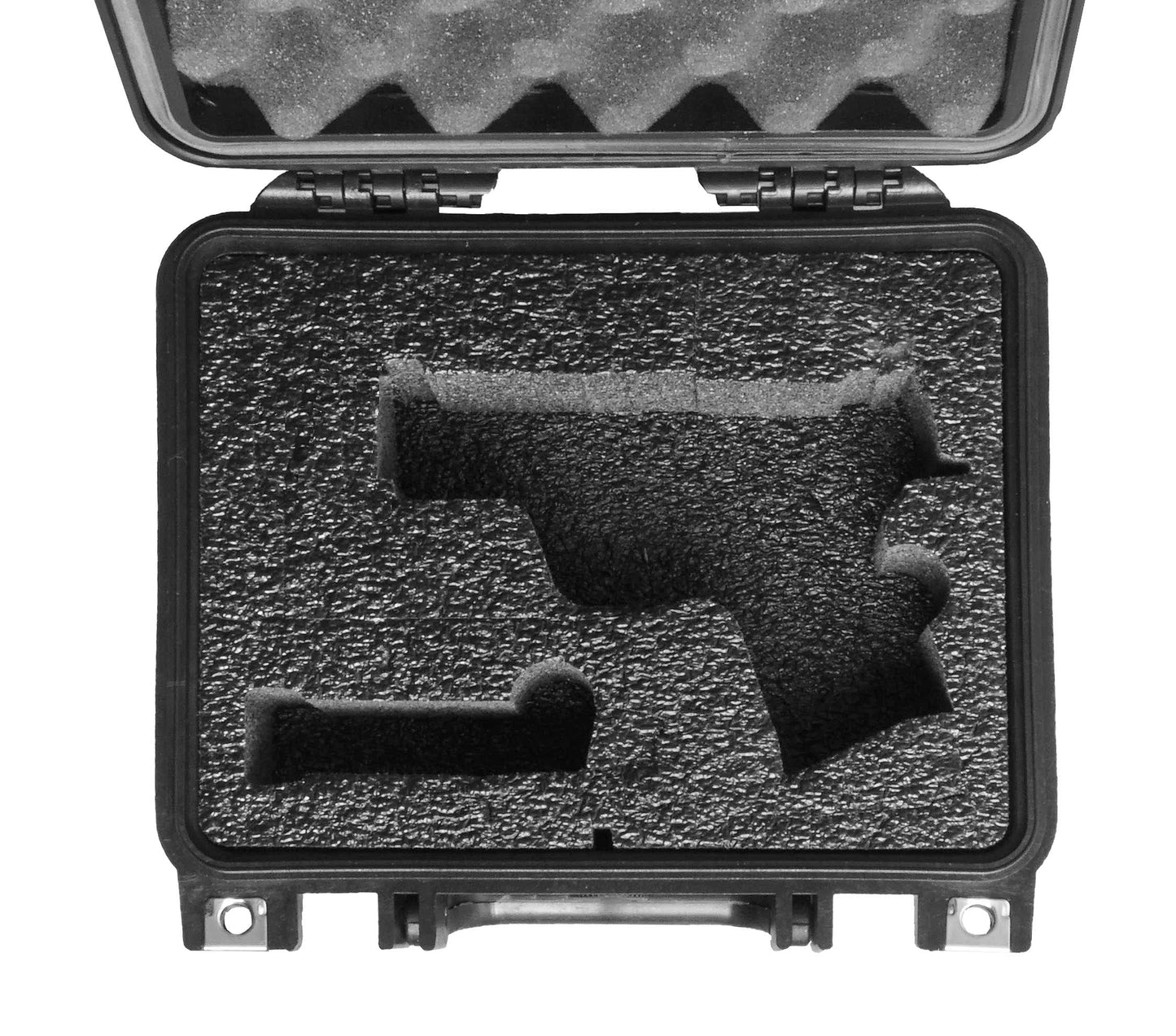 Case Club Case fits S&W M&P & 3 Magazines in Pre-Cut Heavy Duty Waterproof Case (Accommodates Optics & Under Barrel attachments)