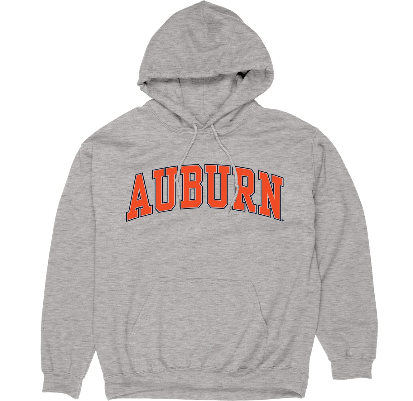 Blue 84 Men's Auburn Tigers Arching Team Name Dark Heather Hoodie, Auburn Tigers Dark Heather, Large