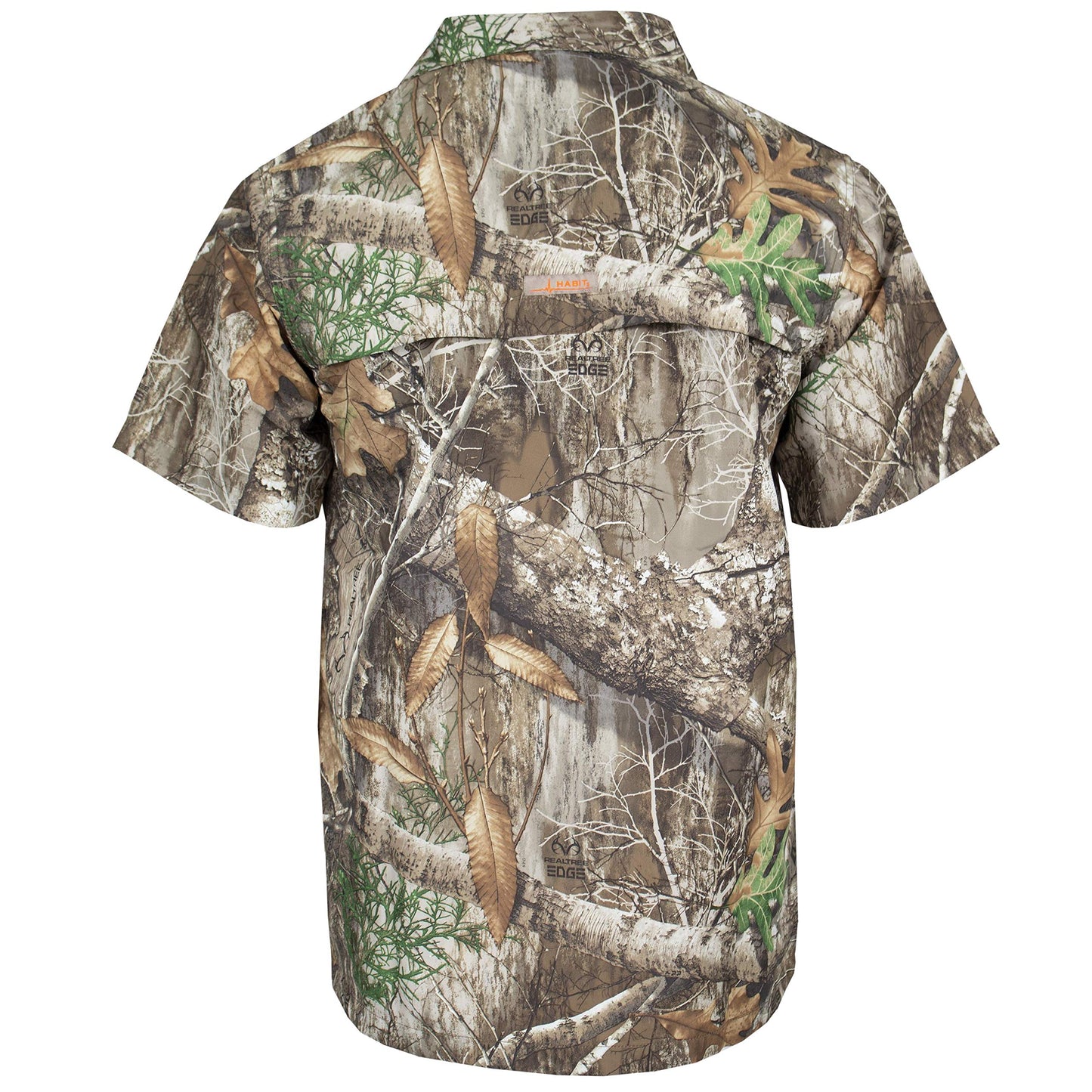 HABIT - Men's Hatcher Pass Camo Guide Shirt, Realtree Edge (Short Sleeve), XX-Large