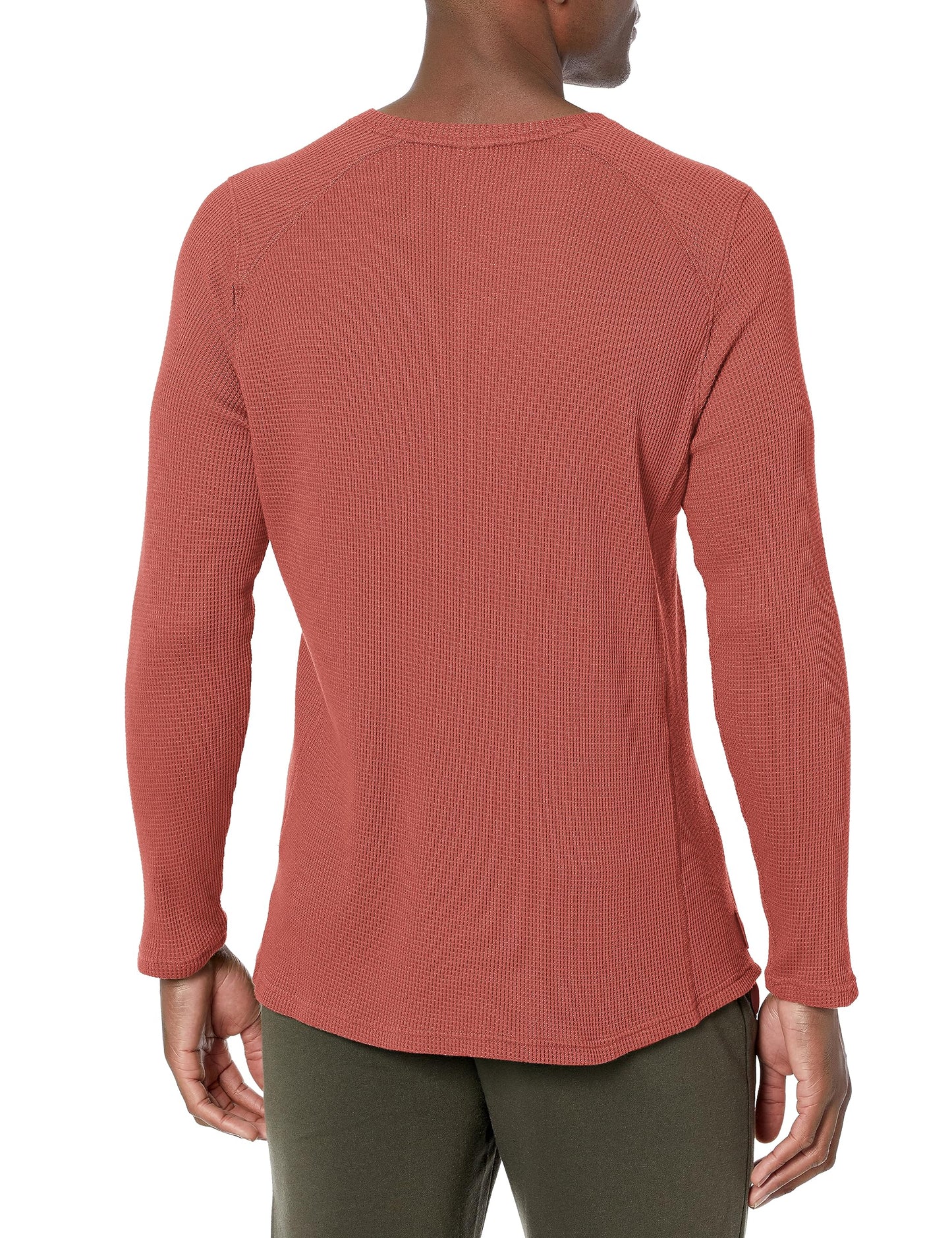Under Armour Mens Waffle Max Long Sleeve Crew, (688) Cinna Red / / Dark Maroon, XX-Large