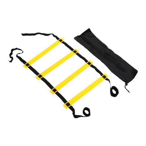 Naliyua Agility Ladder Speed Ladder Equipment Soccer Ball Football Flexibility Training Fitness Jumpings Ladders Footworks Set Footb, 2 meters 4 knots