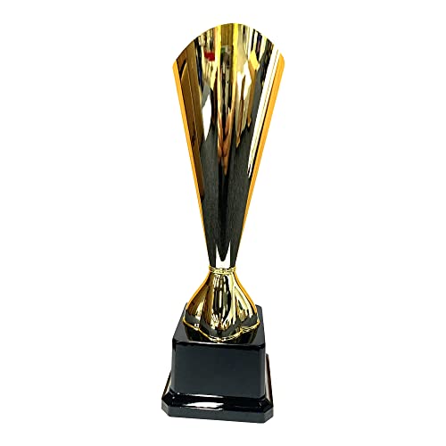 Express Medals Trophy Cup - Gold with Red Arrow Detail Trophy for Sport Tournaments, Competitions, Recognition or Award, 10 Inches Tall x 3 Inches Wide