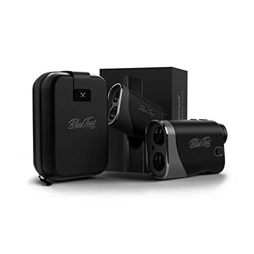 Blue Tees Golf Series 3 Max+ Golf Rangefinder with Slope Switch, 1000 Yards Range Finder, 6X Magnification Laser Rangefinder, Slope Measurement, Magnetic Strip, Flag Pole Locking with Pulse Vibration