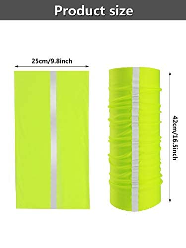 SATINIOR 8 Pieces Reflective Neck Gaiter for Men Cycling Balaclava Face Mask Cover Bandana Capuchas Para el sol Para Hombre