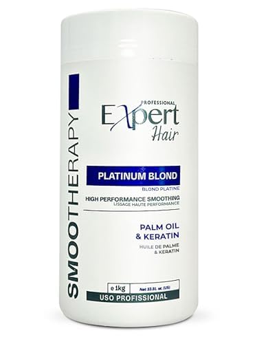 Platinum Blond, Hair Treatment- Straightening, Anti-Frizz, Capilar Para El Cabello- Neutralize yellow tones -Queratina para Alisar el Cabello, Cirugia Capilar para el Cabello (1kg/35.3 oz)