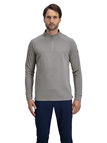 Three Sixty Six Golf Half Zip Pullover Men - Fleece Sweater Jacket - Mens Dry Fit Golf Shirts Storm Grey