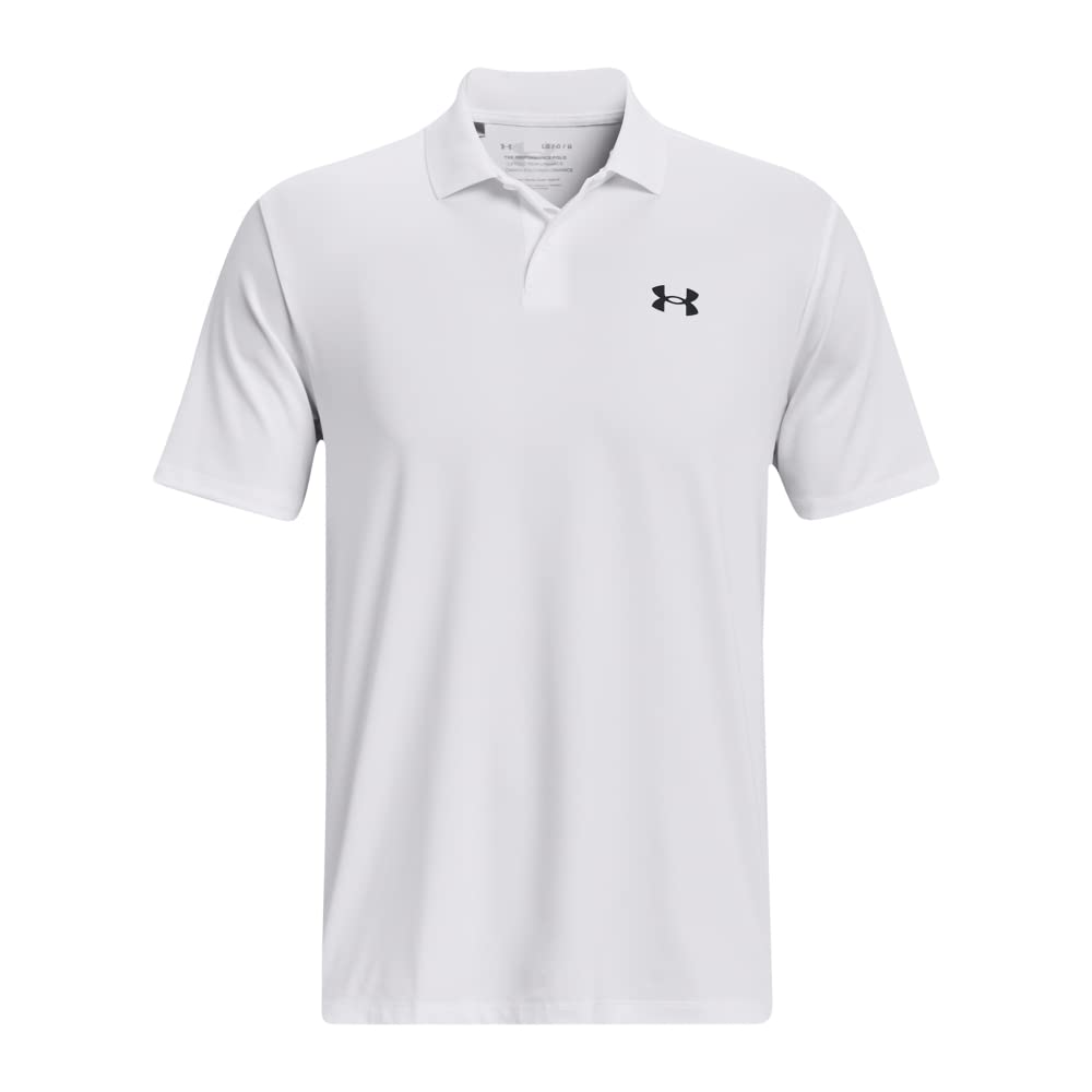 Under Armour Men's Performance 3.0 Polo, (100) White / / Pitch Gray, X-Large Tall