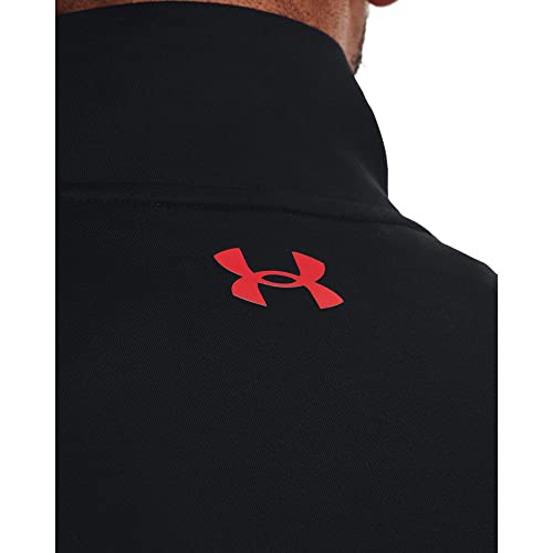 Under Armour Men's Storm Midlayer 1/2 Zip Long-Sleeve T-Shirt, (003) Black/Radio Red/Radio Red, Small