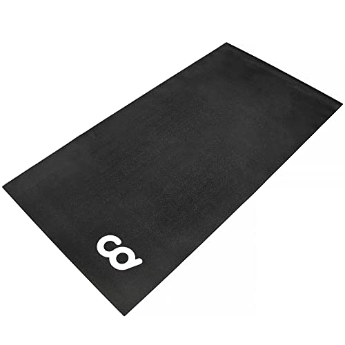 CyclingDeal Bike Trainer Floor Mat - Compatible with Indoor Exercise Stationary Bike Treadmill Elliptical Waterproof Gym Flooring Equipment - Indoor Cycle Stepper - Soft 36" x 78" (91 x 199cm)