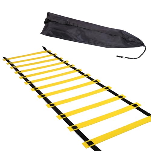 Naliyua Agility Ladder Speed Ladder Equipment Soccer Ball Football Flexibility Training Fitness Jumpings Ladders Footworks Set Footb