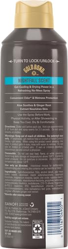 Gold Bond Men's Essentials Talc-Free Body Powder Spray 7 oz. Recharge Scent Wetness Protection