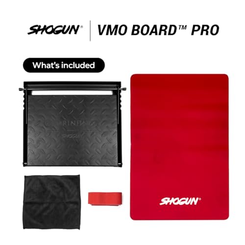 Shogun Slant Board for Squats - Premium Steel VMO Board for Calves Knees Toes & Ankles - Improve Posture with Stretching - Standing Slant Board - Adjustable Fitness Equipment - Calf Stretcher Workout