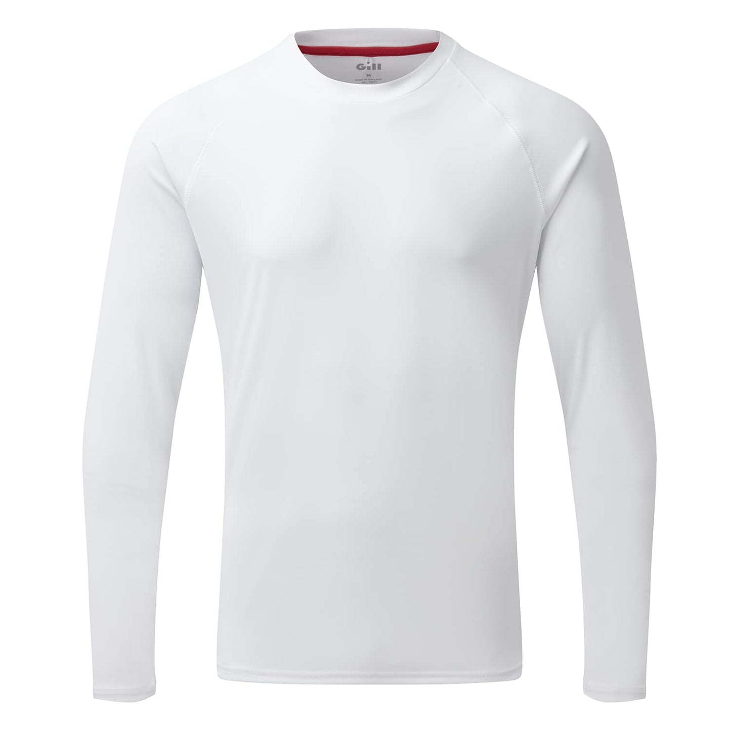 Gill Mens Long Sleeve UV Tec T-Shirt - 50+ UV Sun Protection (White, XL)