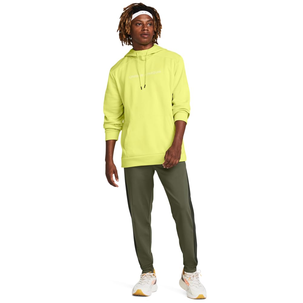 Under Armour mens Armour Fleece Graphic Hoodie, (743) Lime Yellow / / Lime Yellow, 4X-Large Tall