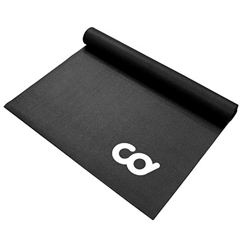 CyclingDeal Bike Trainer Floor Mat - Compatible with Indoor Exercise Stationary Bike Treadmill Elliptical Waterproof Gym Flooring Equipment - Indoor Cycle Stepper - Soft 36" x 78" (91 x 199cm)
