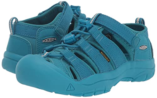 KEEN Newport H2 Closed Toe Water Sandals, Fjord Blue, 1 US Unisex Big Kid