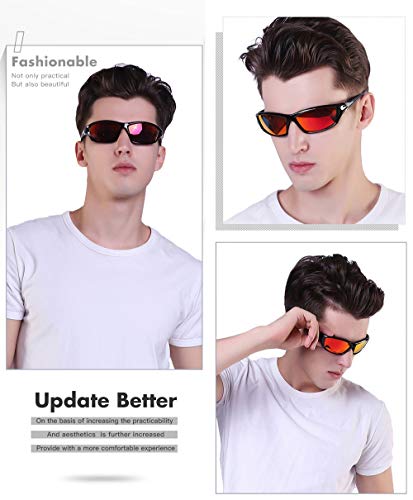 FAGUMA Sports Polarized Sunglasses For Men Cycling Driving Fishing UV400 Protection