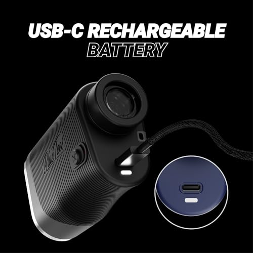 Blue Tees Golf Series 3 Max+ Golf Rangefinder with Slope Switch, 1000 Yards Range Finder, 6X Magnification Laser Rangefinder, Slope Measurement, Magnetic Strip, Flag Pole Locking with Pulse Vibration