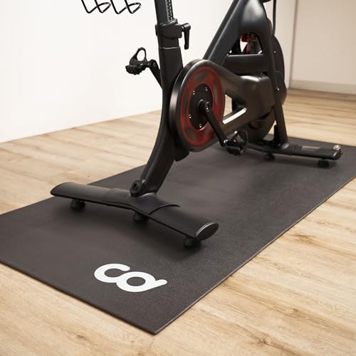 CyclingDeal Bike Trainer Floor Mat - Compatible with Indoor Exercise Stationary Bike Treadmill Elliptical Waterproof Gym Flooring Equipment - Indoor Cycle Stepper - Soft 36" x 78" (91 x 199cm)