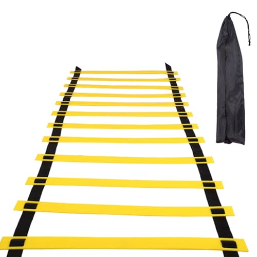 Naliyua Agility Ladder Speed Ladder Equipment Soccer Ball Football Flexibility Training Fitness Jumpings Ladders Footworks Set Footb