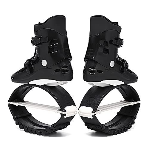 Jump Shoes | Bounce Shoes | Exercise & Fitness Adults Unisex 120LBS - 300LBS (Men's 6-8 150-250 LBS, White Black)